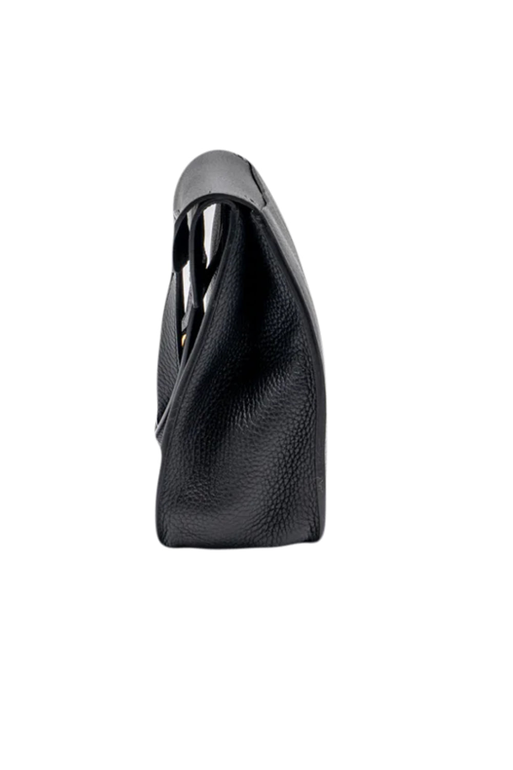 HERMES Alzan 31 Noir Clemence Leather with Gold Hardware
