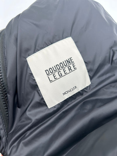 MONCLER black long puffer jacket size 0 oversized