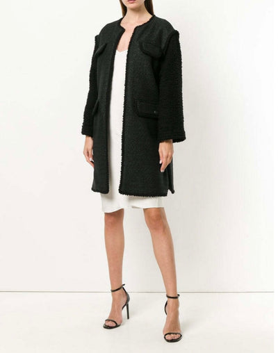 CHANEL black coat Runway collection 2012