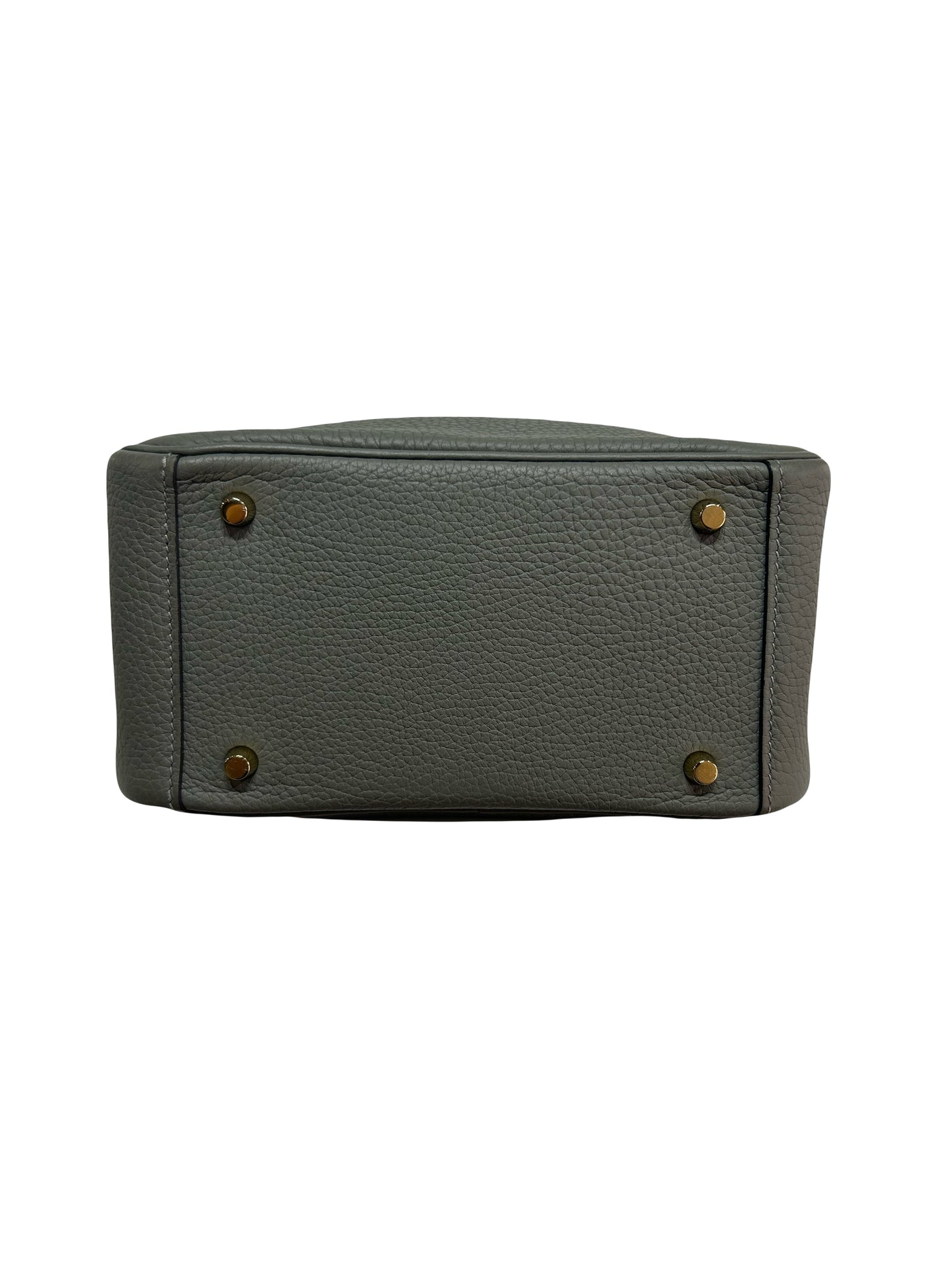 HERMES Lindy Mini || Gris Meyer Clemence leather with Gold Hardware