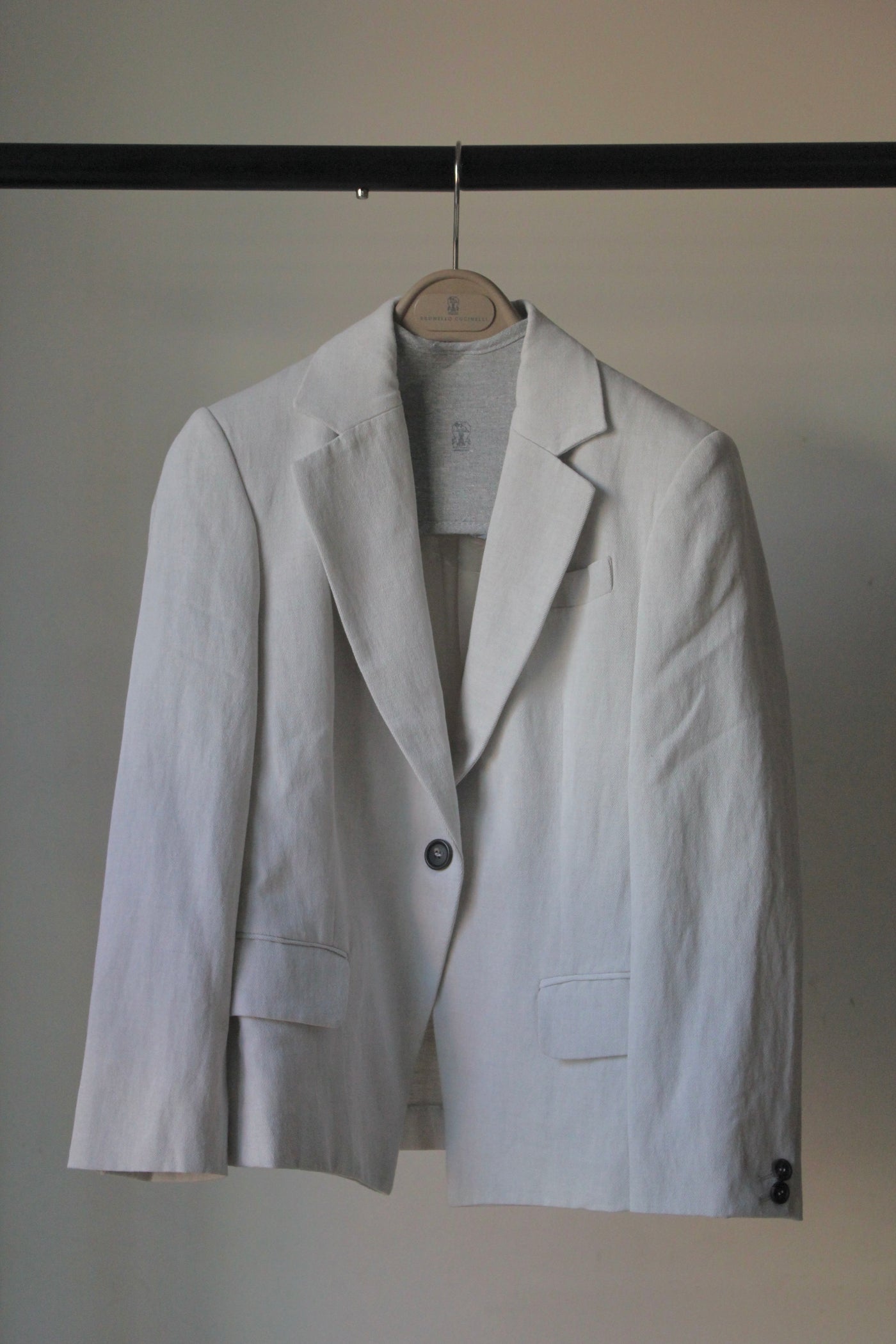 BRUNELLO CUCCINELLI blazer jacket cotton linen size 38