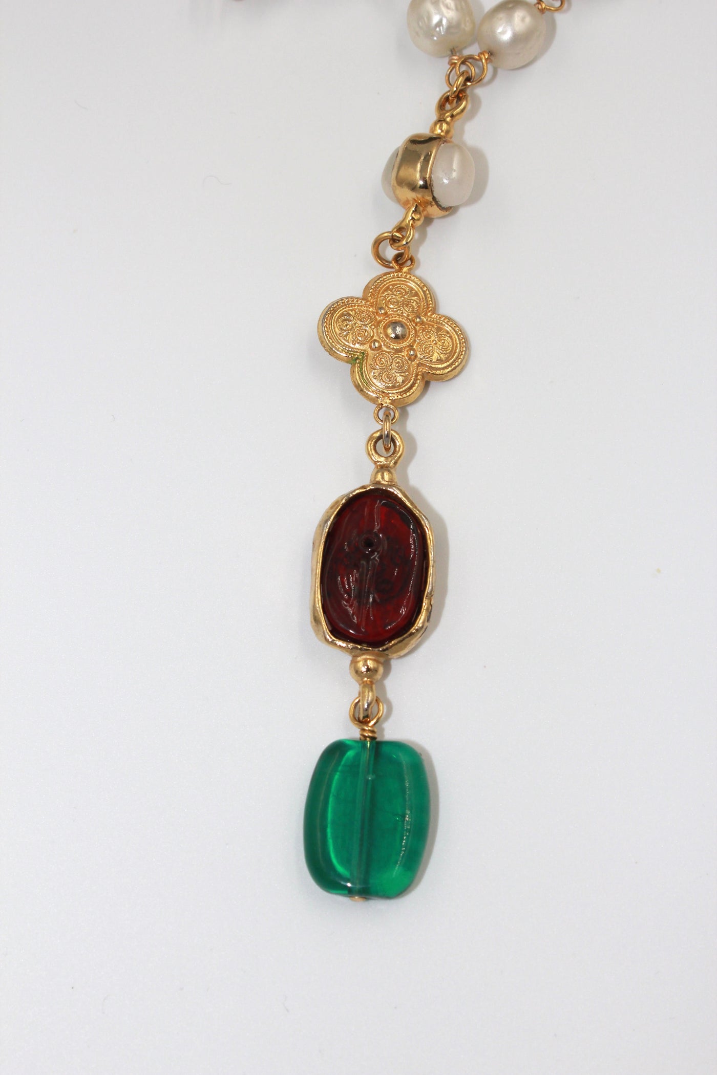 CHANEL Gripoix baroque necklace by Victoire de Castellane year 1985