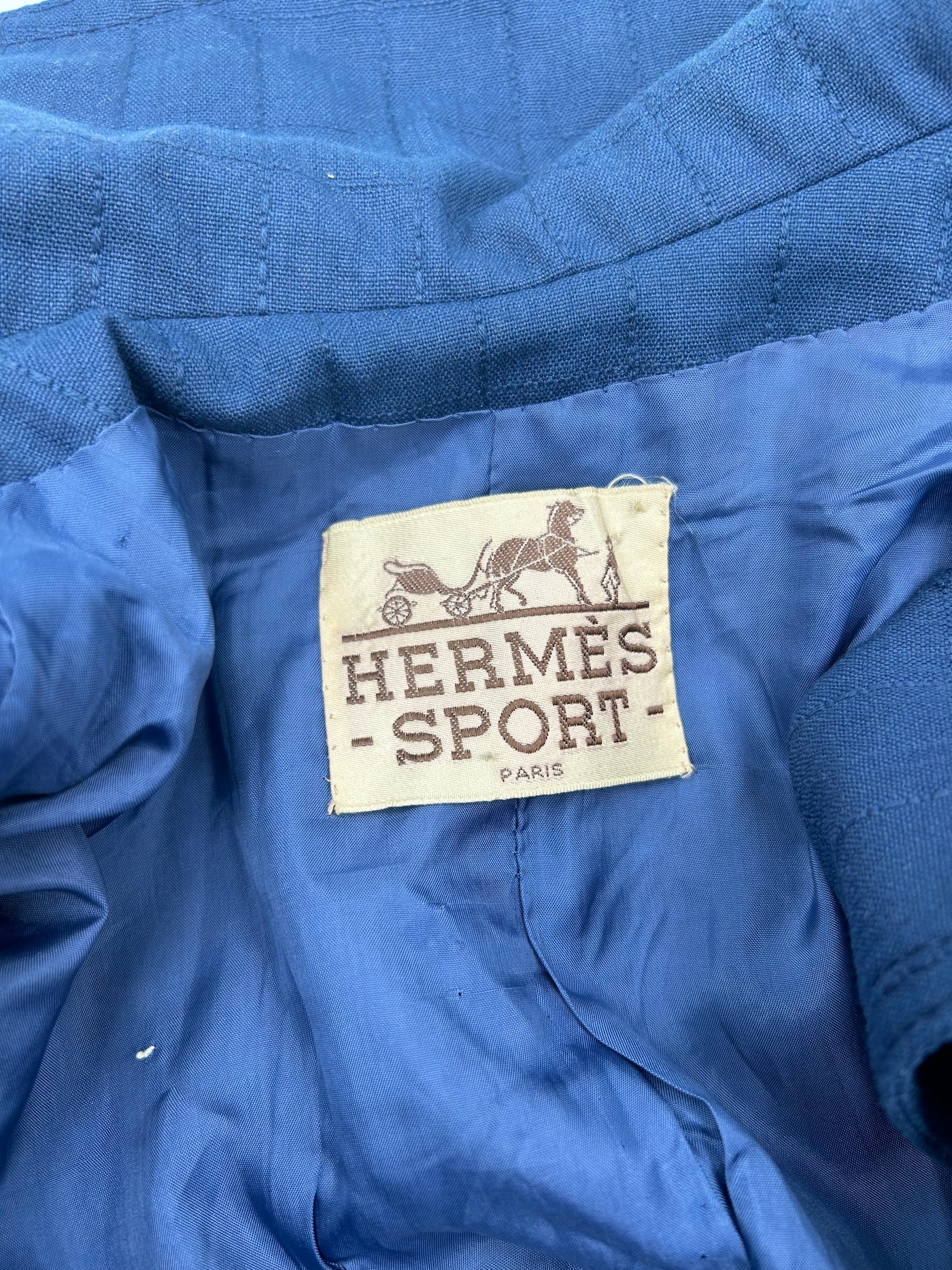 HERMES Sport vintage blue suit two pieces