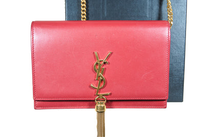 SAINT LAURENT Kate wallet on chain with box RRP: £1515