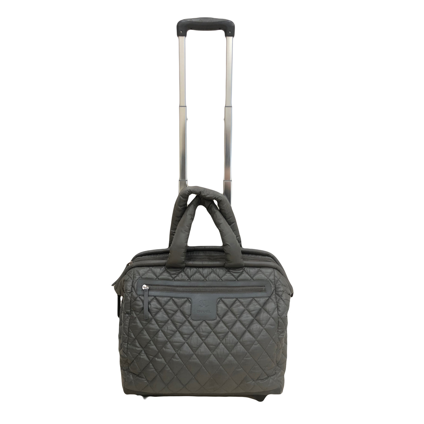 CHANEL Coco Cocoon Grey Matelasse Travel Case bag