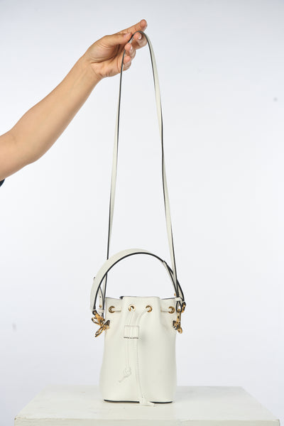 FENDI Mini Mon Trésor bucket bag white RRP: £1450