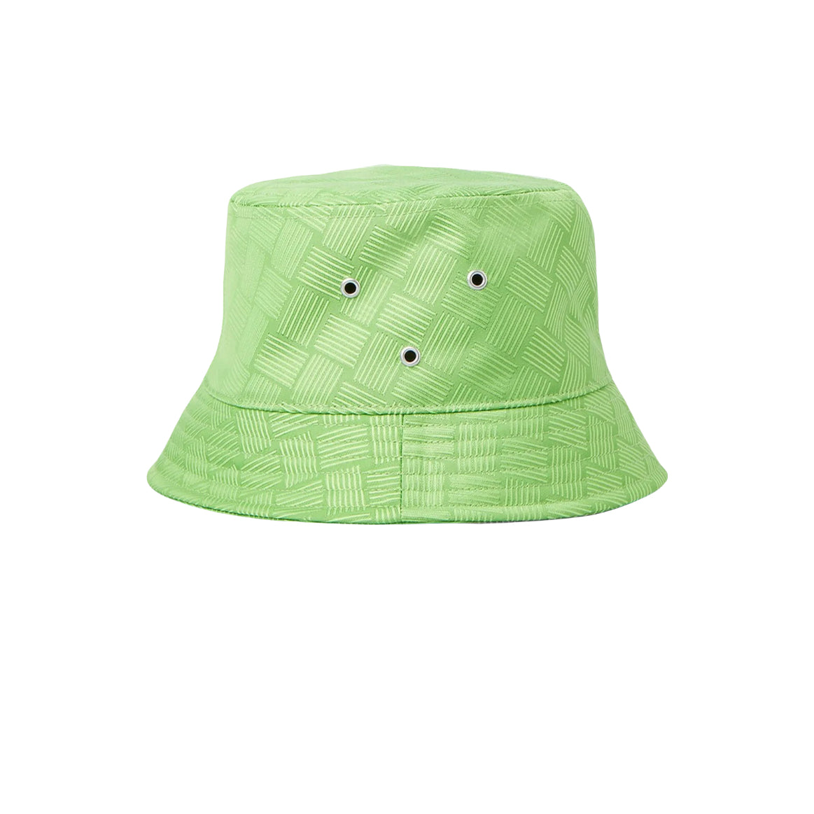 BOTTEGA VENETA Green Eyelet Vent Jacquard Bucket Hat Size S