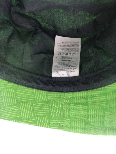 BOTTEGA VENETA Green Eyelet Vent Jacquard Bucket Hat Size S