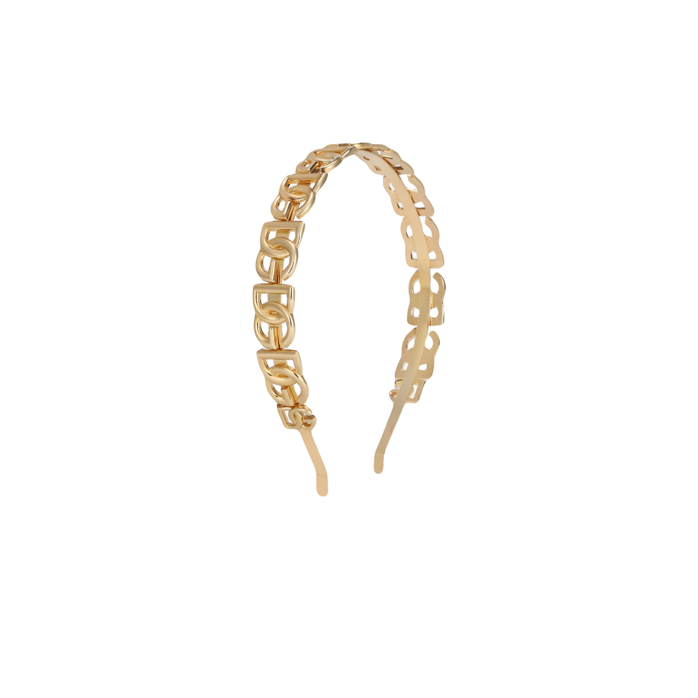 DOLCE&GABBANA gold DG headband cerchietto RRP: £995