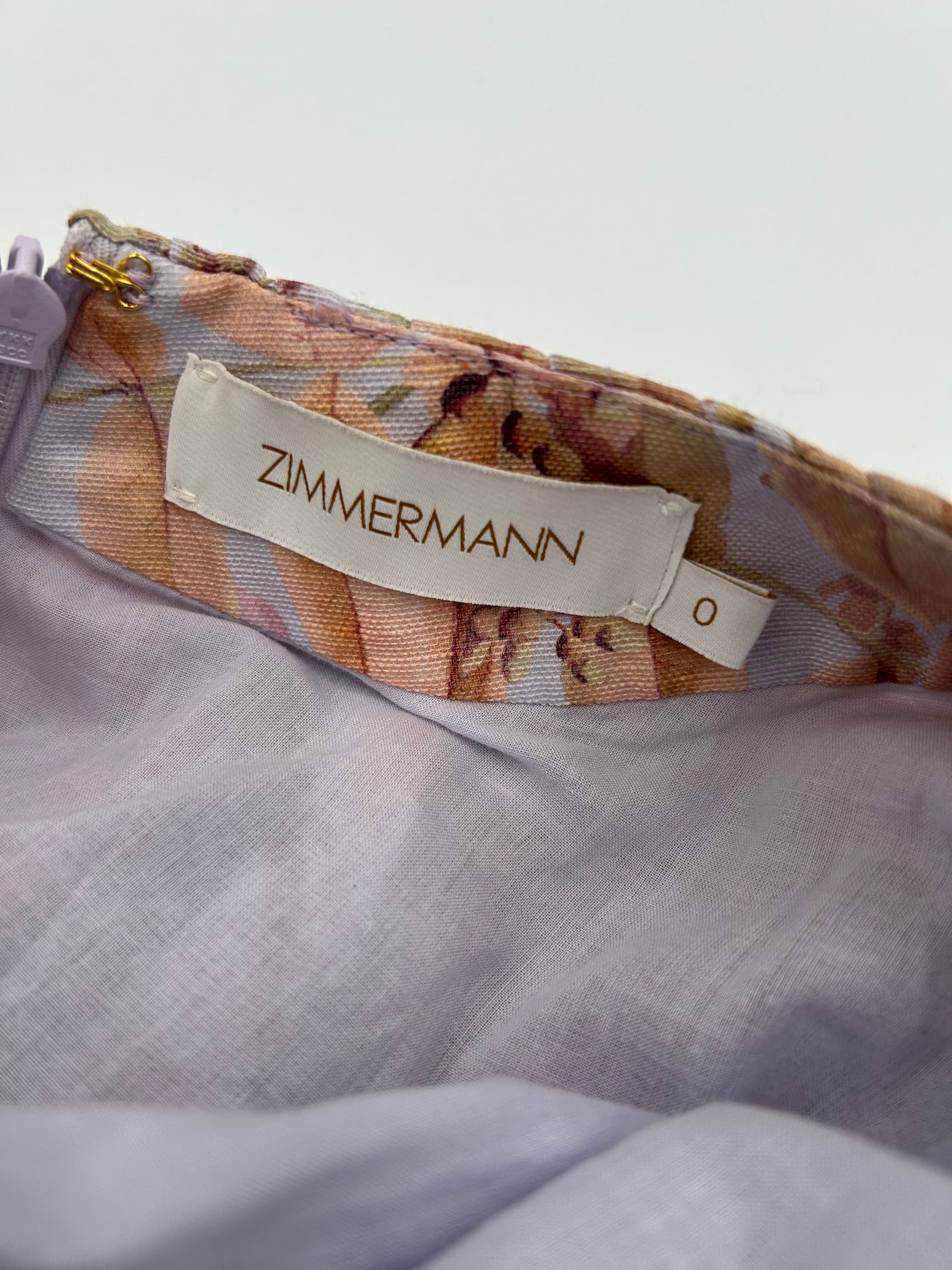 ZIMMERMANN botanica cut out bralette mini dress size 0 RRP: $2248