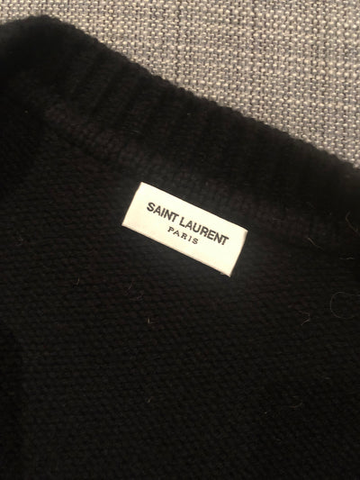 SAINT LAURENT cashmere cardigan YSL sequin size L RRP: £1350