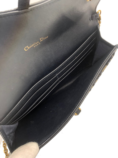 CHRISTIAN DIOR Long Saddle Wallet On Chain Oblique with box RRP: £1250