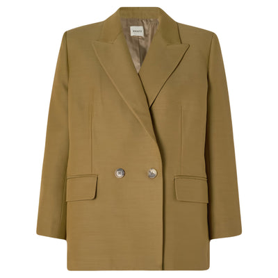 KHAITE Mayley Double-breasted woven blazer jacket RRP: £1530