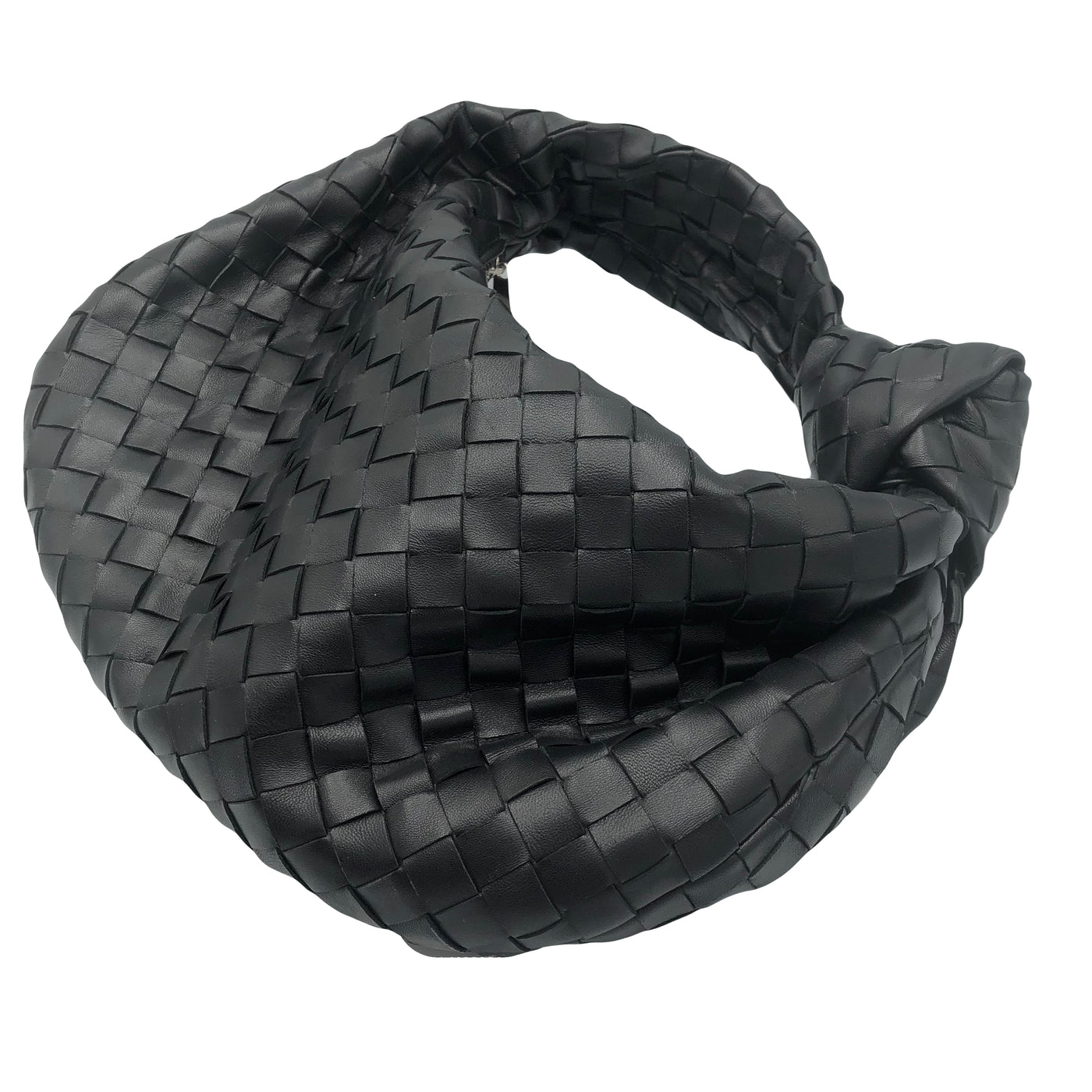 BOTTEGA VENETA Jodie Teen Knotted Leather Black Handbag RRP: £2700