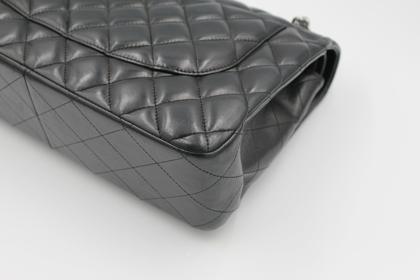 CHANEL Jumbo double flap lambskin with silver hardware full set RRP: £9540