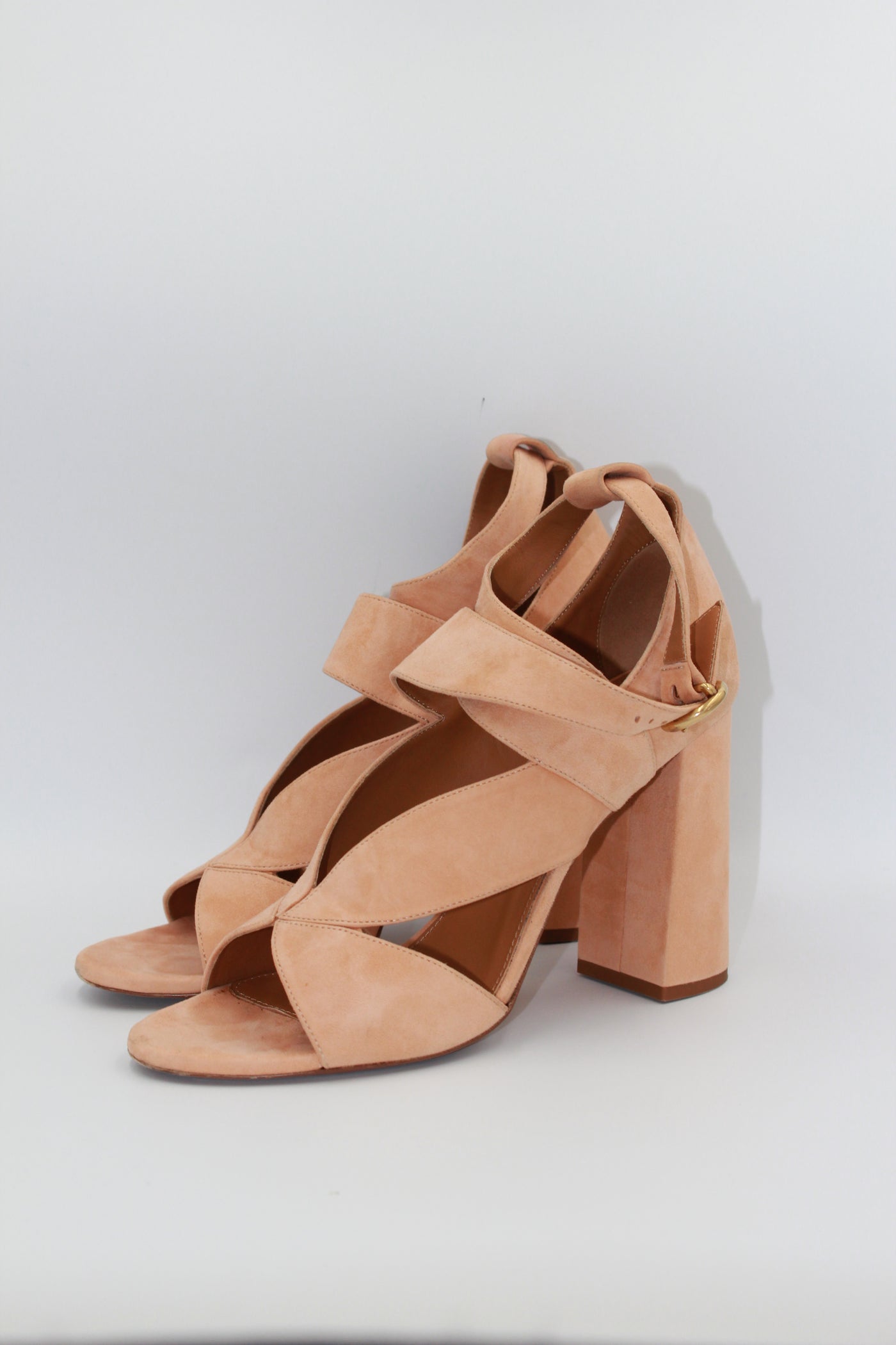 CHLOE suede heels size 40.5 with box