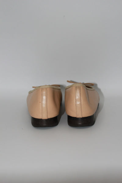 CHANEL ballet flats two tones beige and black size 36