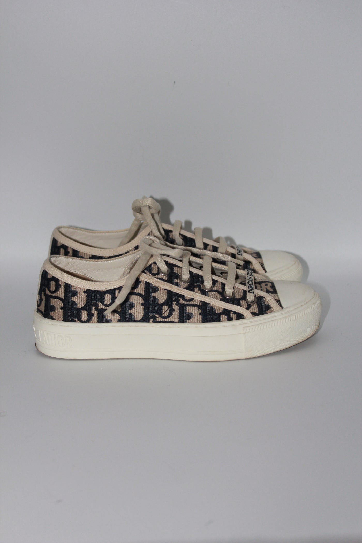 Christian DIOR oblique trainers size 35.5