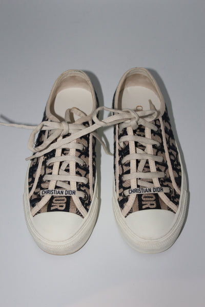 Christian DIOR oblique trainers size 35.5