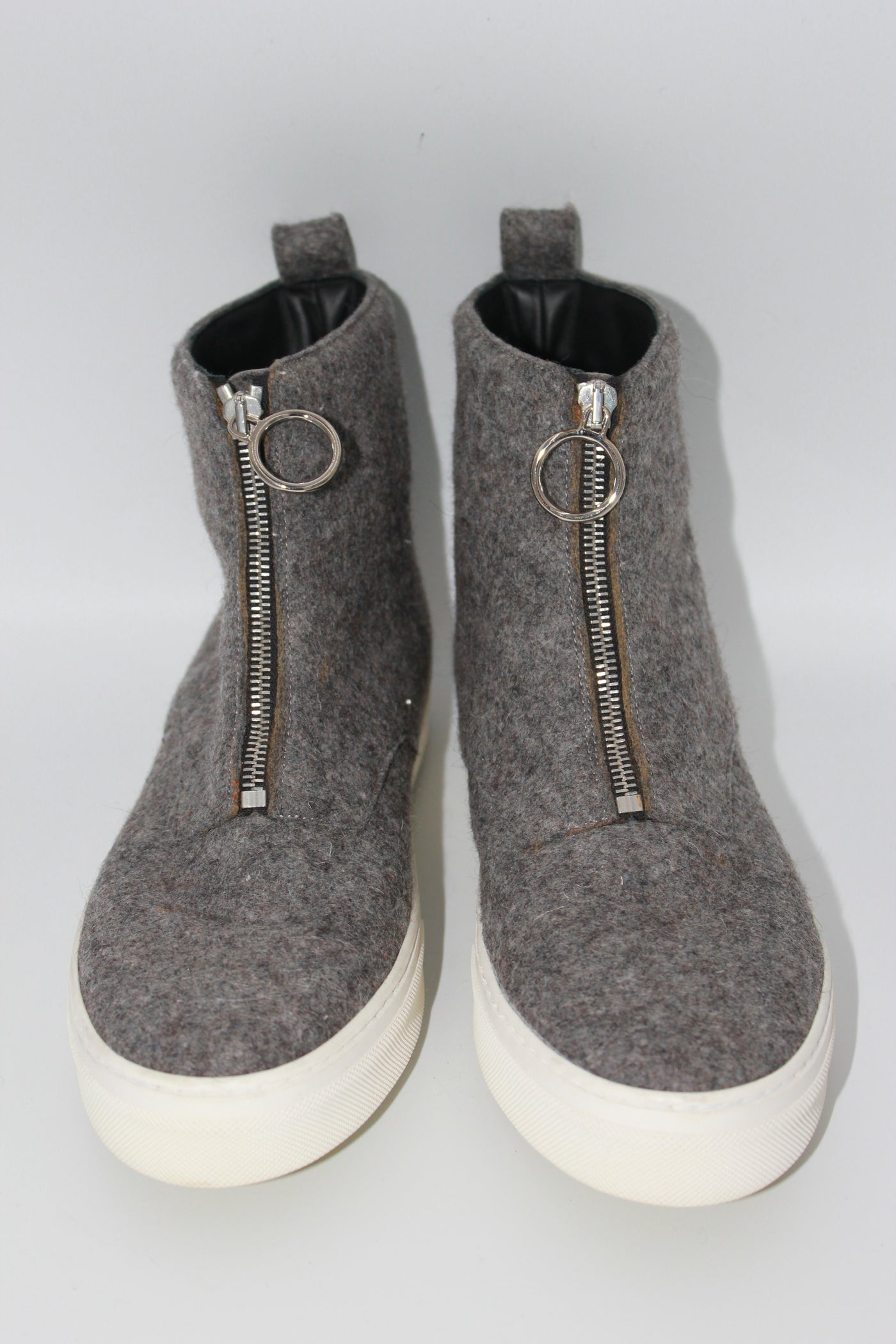 CELINE grey wool zip up trainers By Phoebe Philo size 40