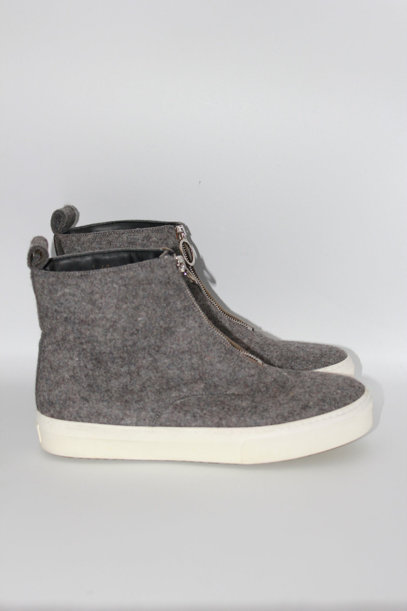 CELINE grey wool zip up trainers By Phoebe Philo size 40