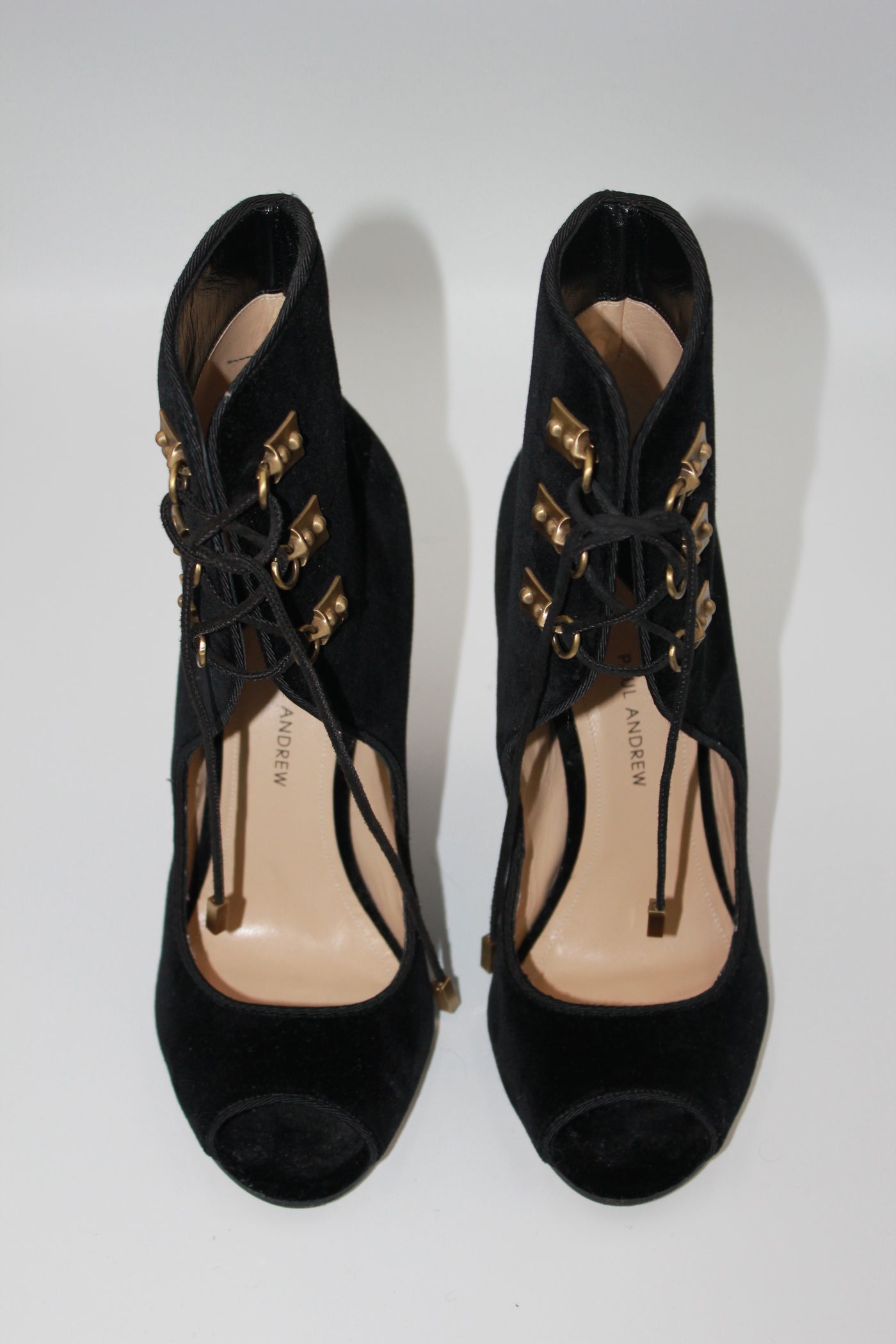 PAUL ANDREW Gem Velvet Ankle Heels size 39 RRP: $1495