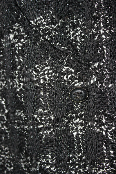 CHANEL Black and white Tweed dress size 40