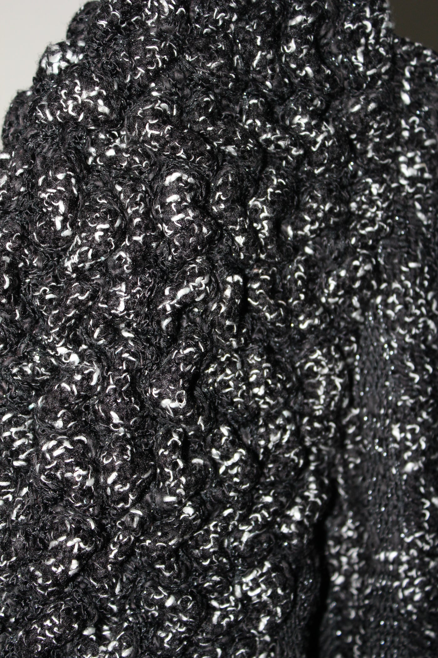 CHANEL Black and white Tweed dress size 40