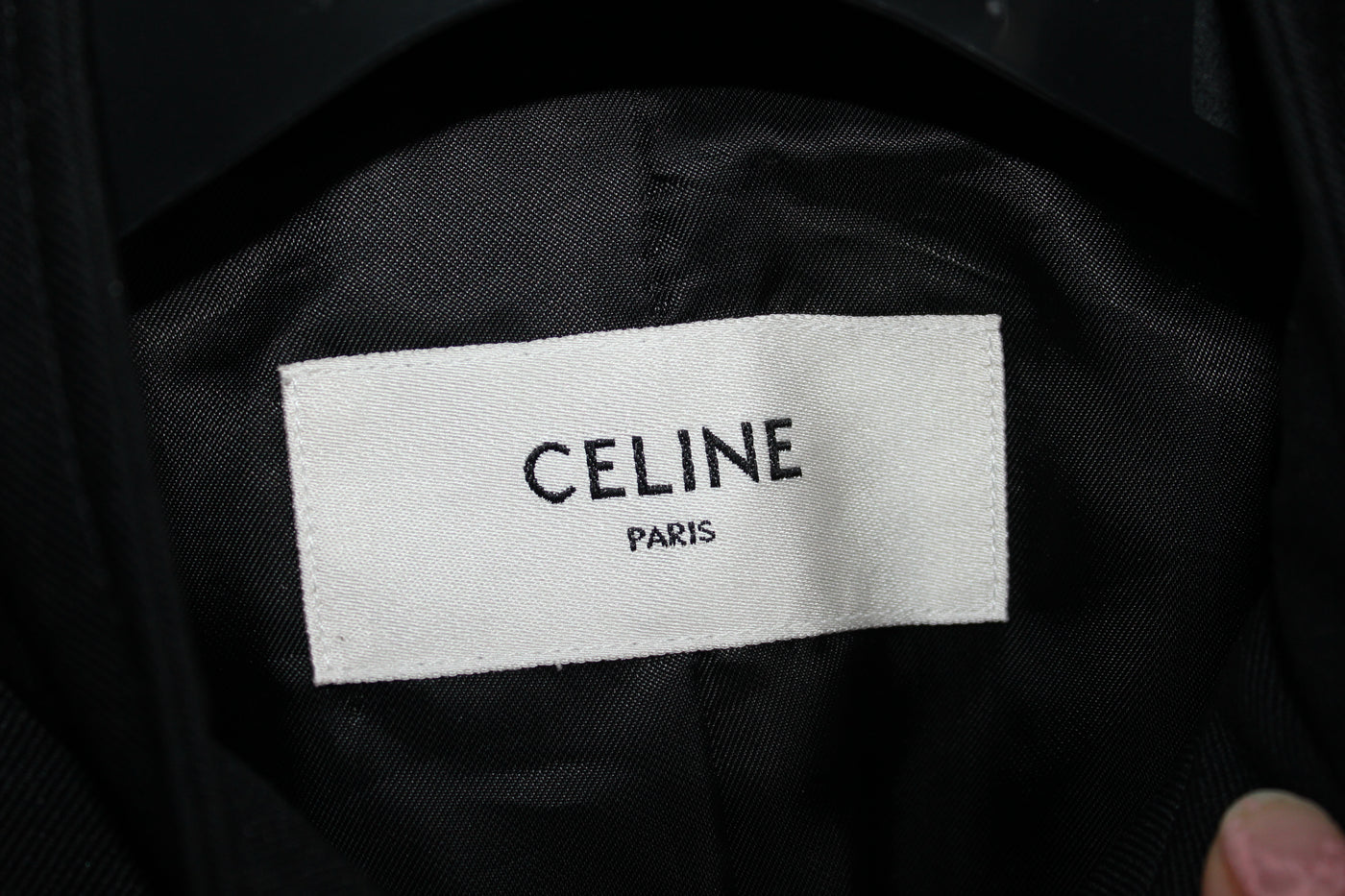 CÉLINE wool black saharienne jacket size 36 AW runway 2023