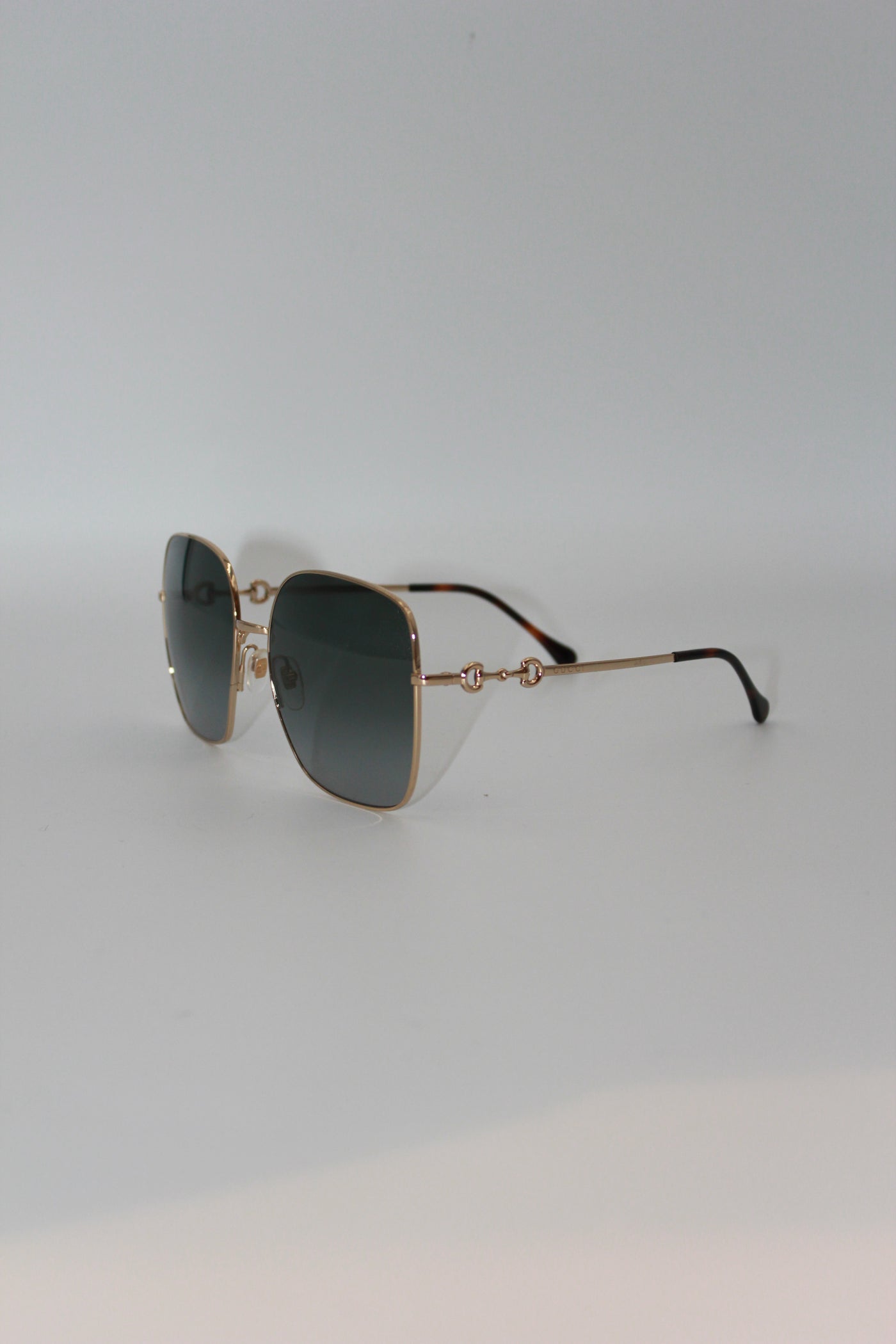 GUCCI horsebit oversized square sunglasses