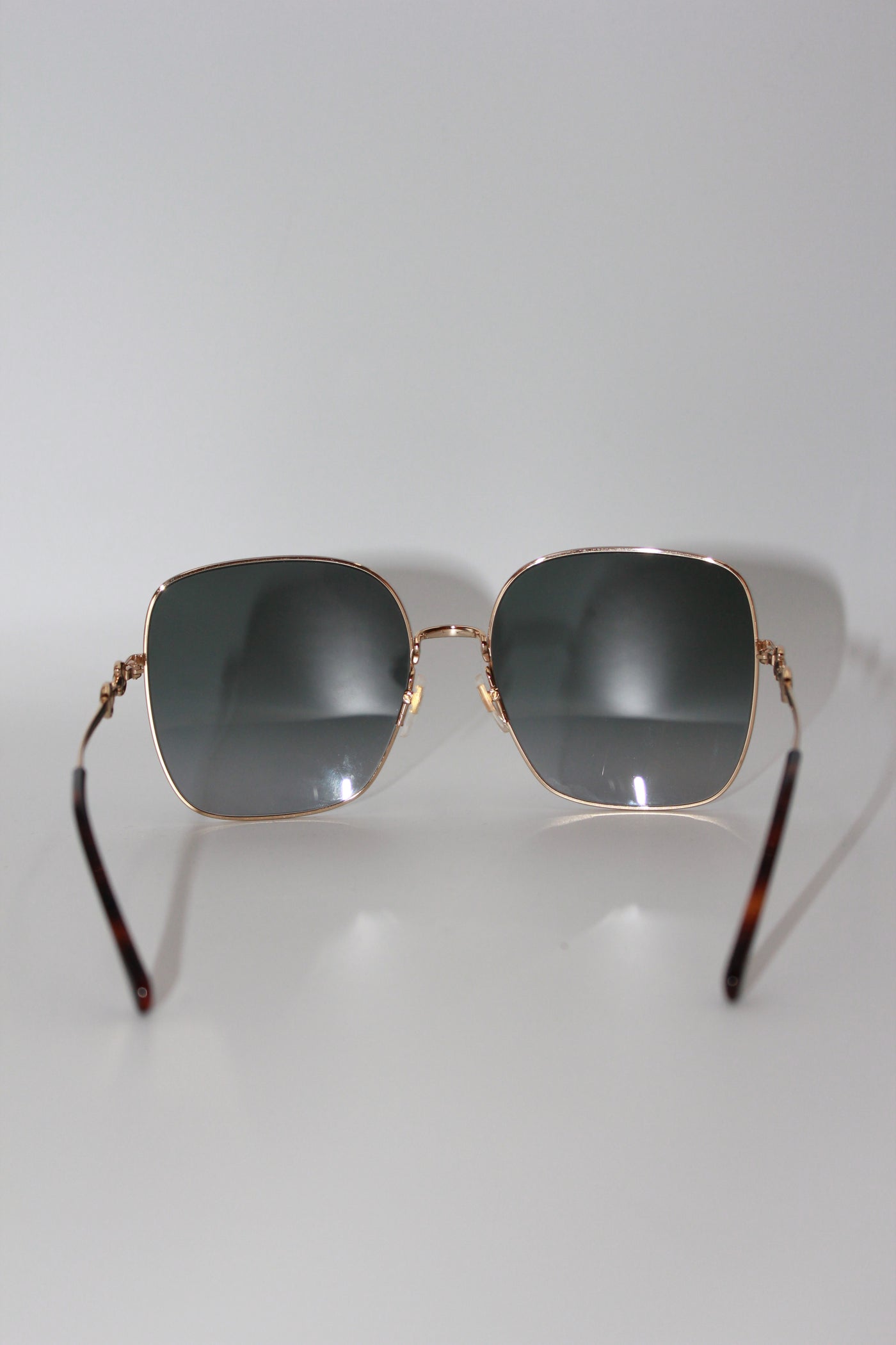 GUCCI horsebit oversized square sunglasses