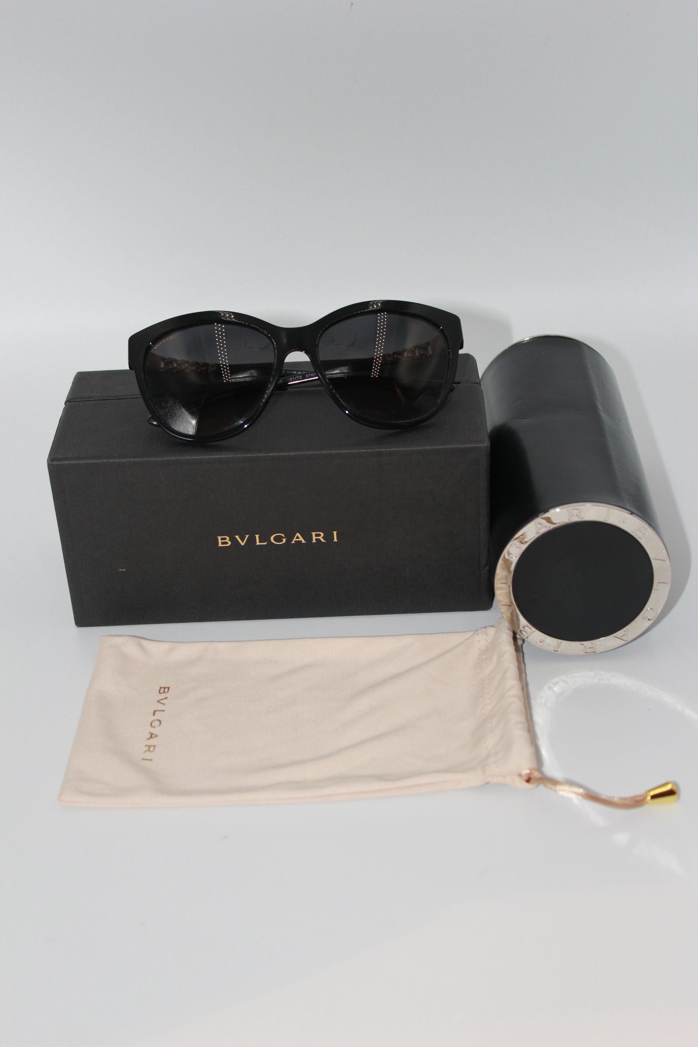 BULGARI cat eye sunglasses with case and box