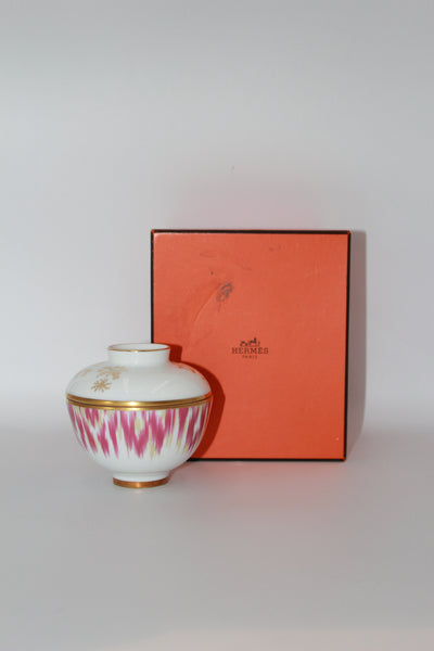 HERMES small Ikat sugar bowl with box