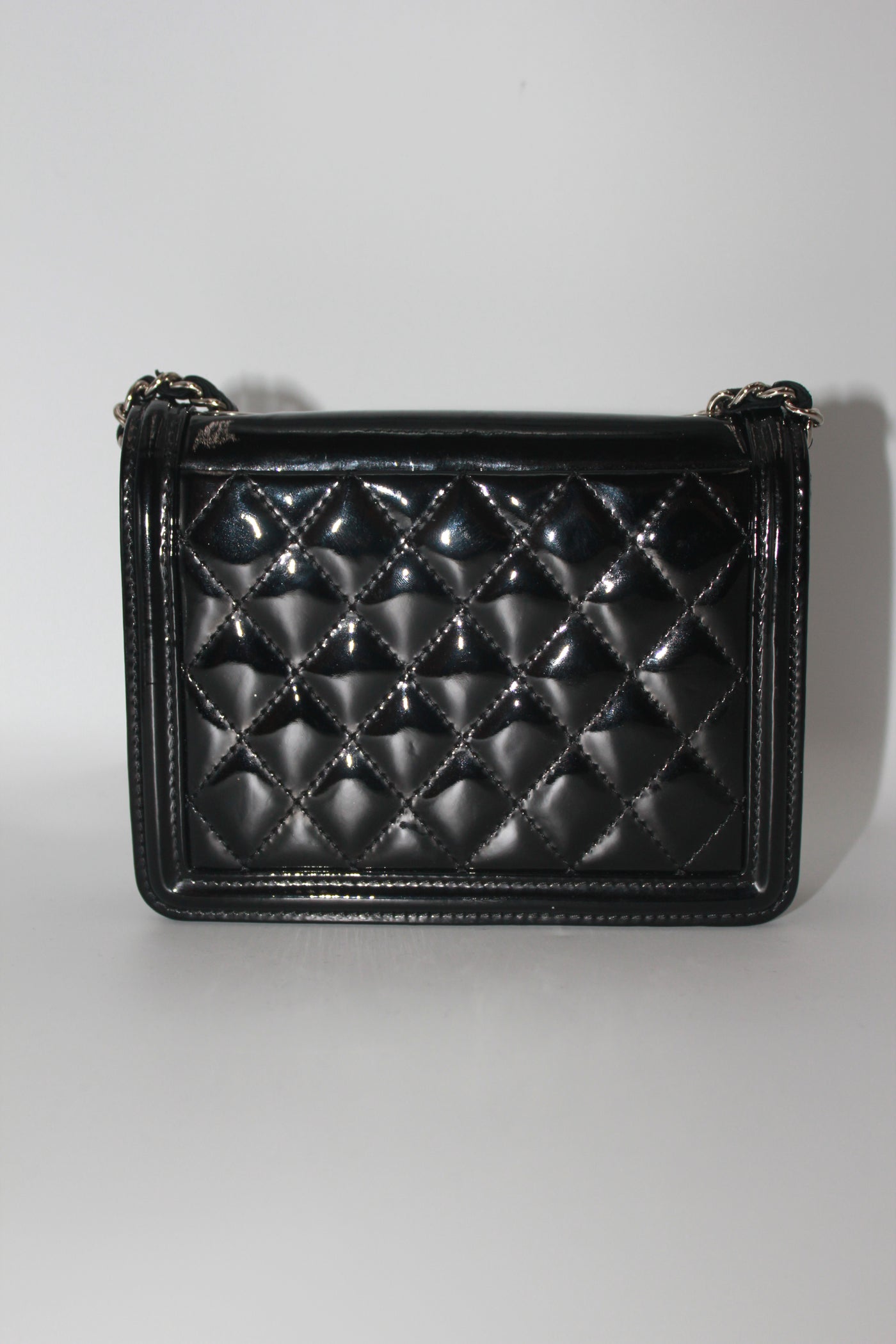 CHANEL lego brick crystals clutch on chain