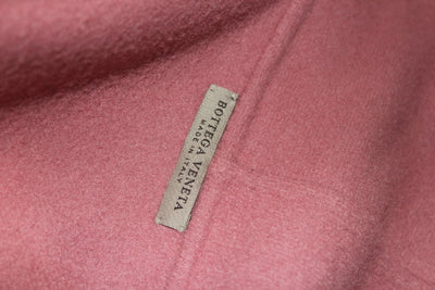 BOTTEGA VENETA pink cashmere wrap coat