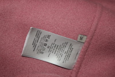 BOTTEGA VENETA pink cashmere wrap coat