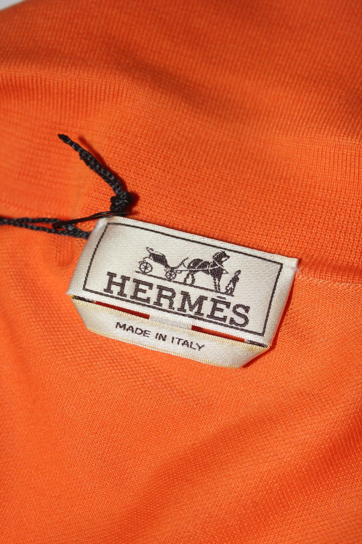 HERMES m'ens polo shirt orange size L