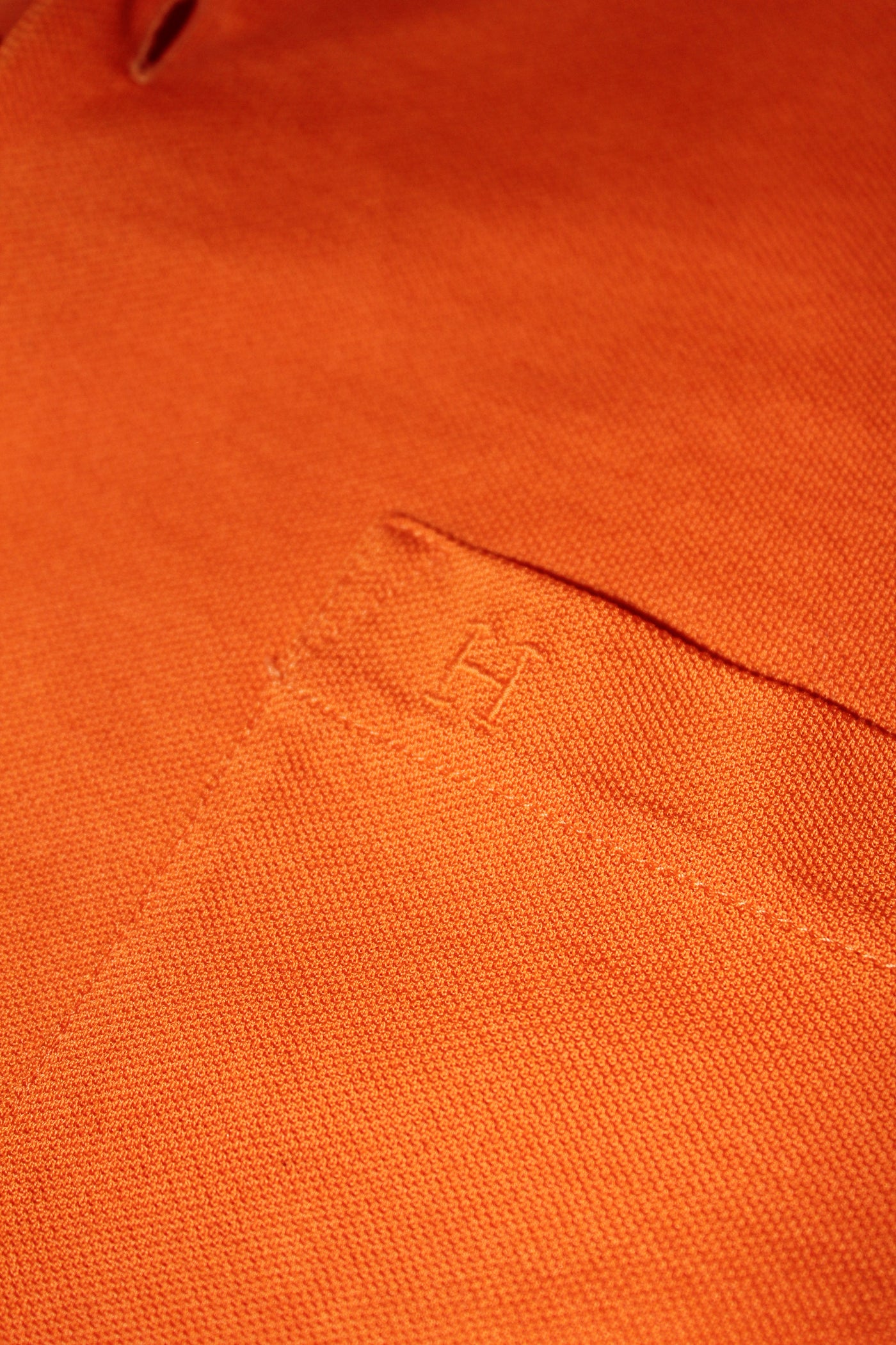 HERMES m'ens polo shirt orange size L