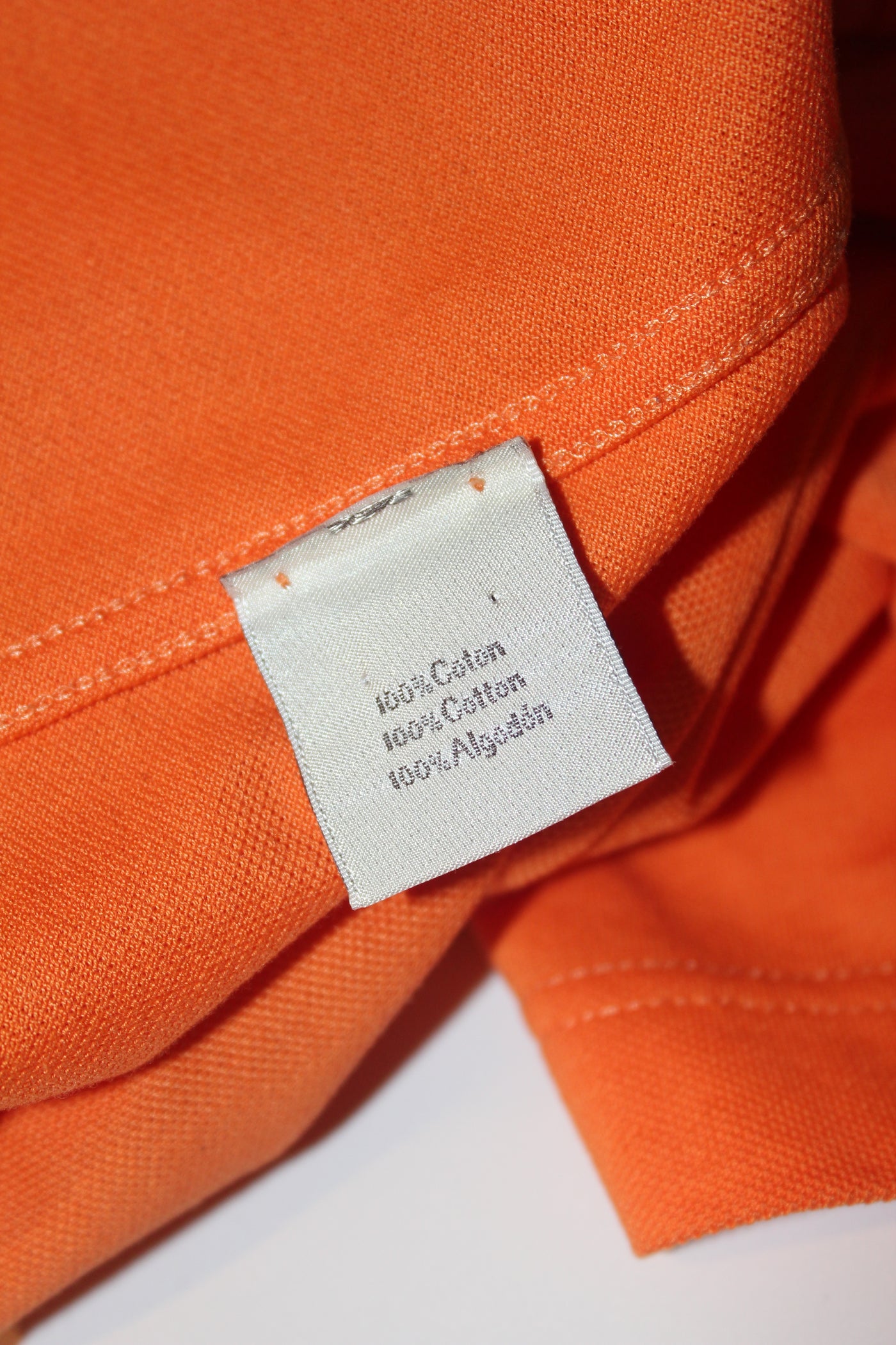 HERMES m'ens polo shirt orange size L