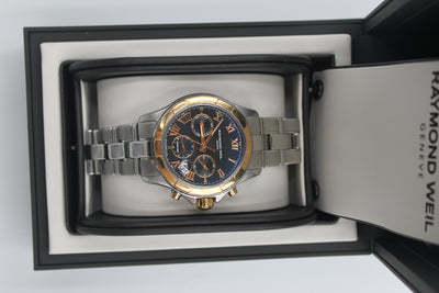 RAYMOND WEIL watch with box and papers