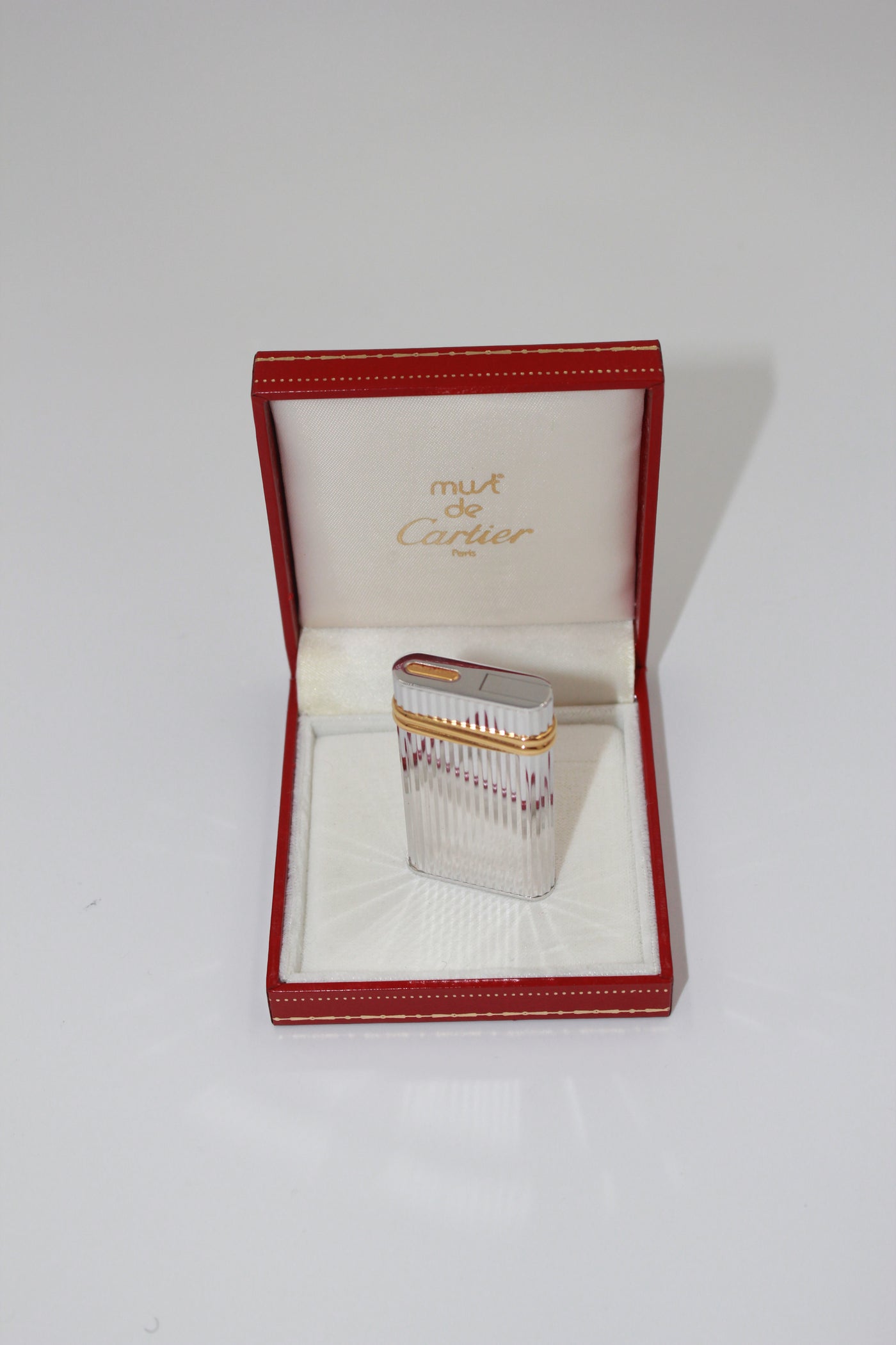 CARTIER vintage siver pill box with box