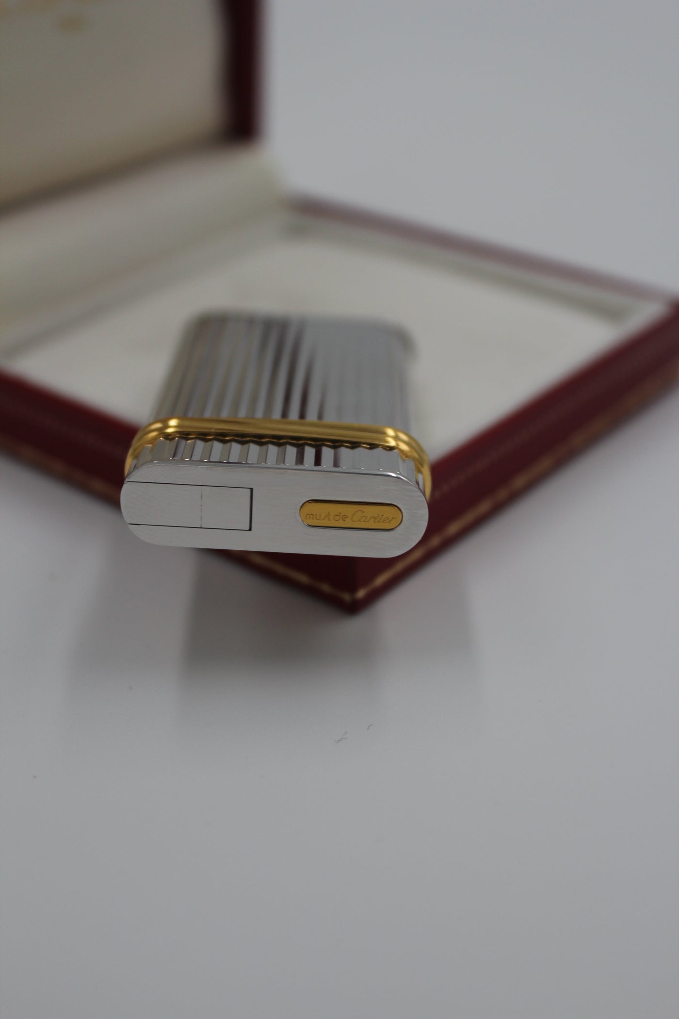 CARTIER vintage siver pill box with box