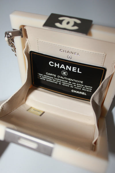 CHANEL minaudiere wrist chain clutch