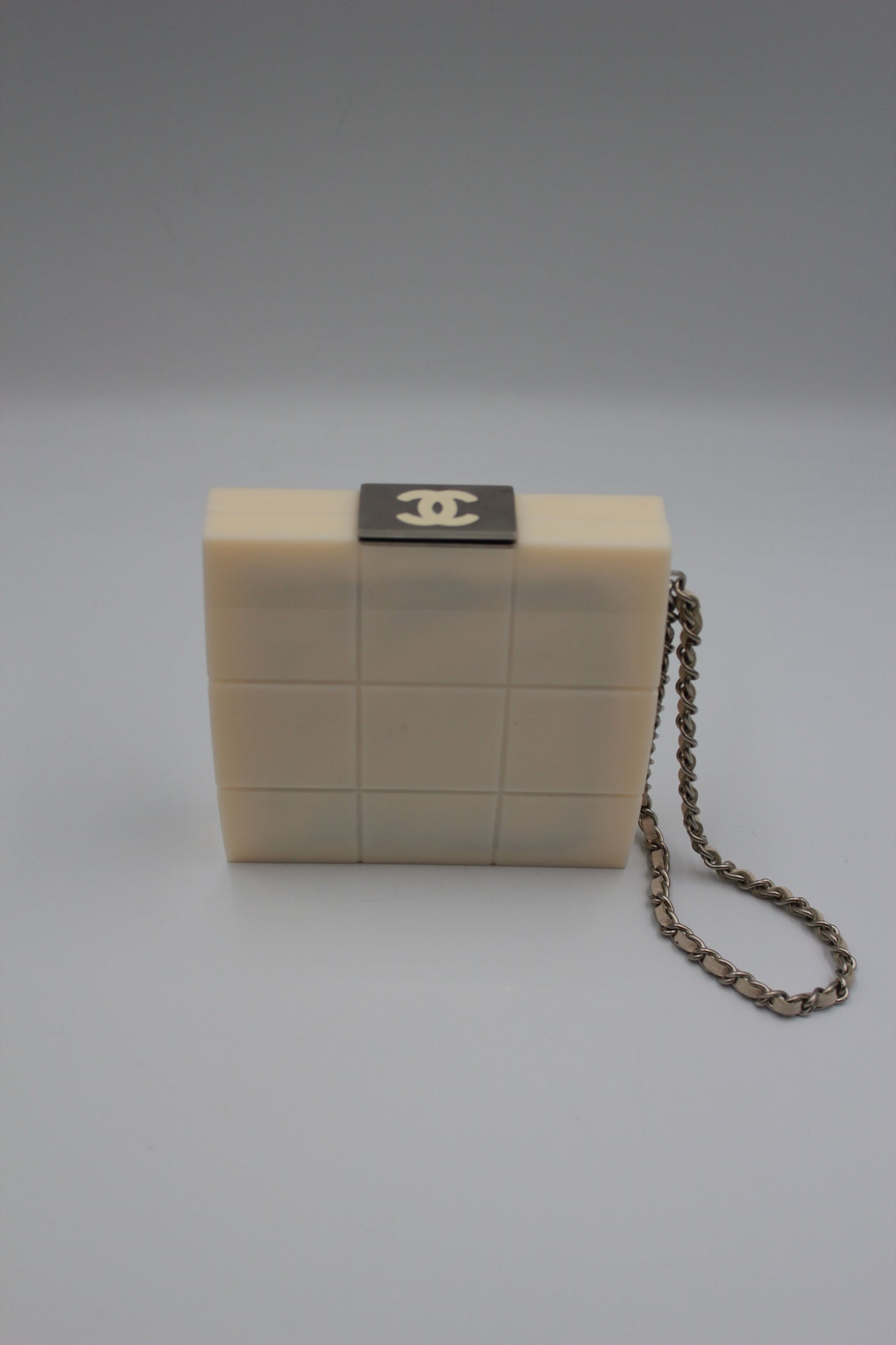 CHANEL minaudiere wrist chain clutch