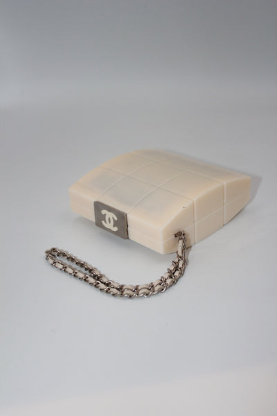 CHANEL minaudiere wrist chain clutch