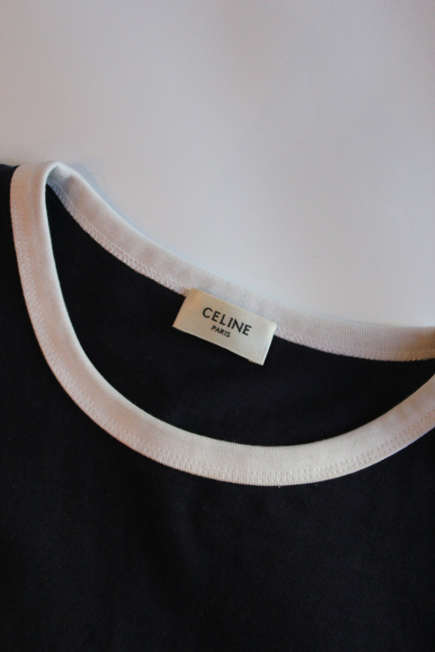 CELINE horse carriage logo blue t-shirt size M