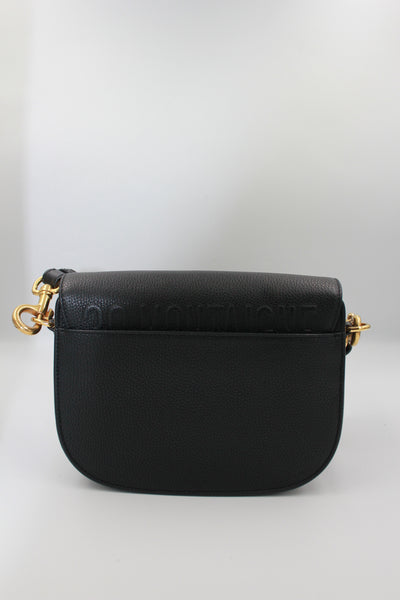 CHRISTIAN DIOR Medium Bobby Leather Handbag with Canvas Strap