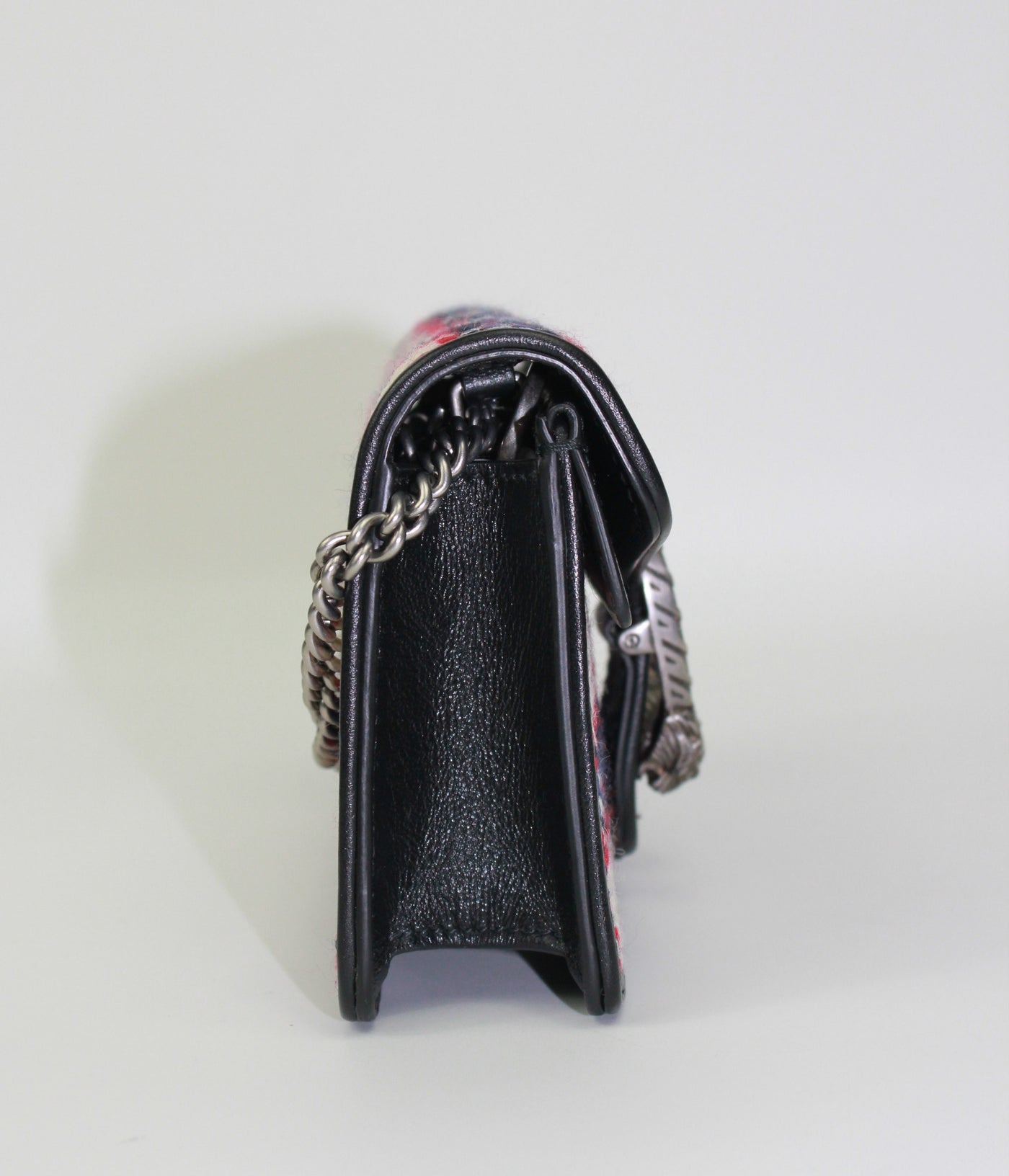 GUCCI Dyonisus extra mini tweed red, white, navy handbag