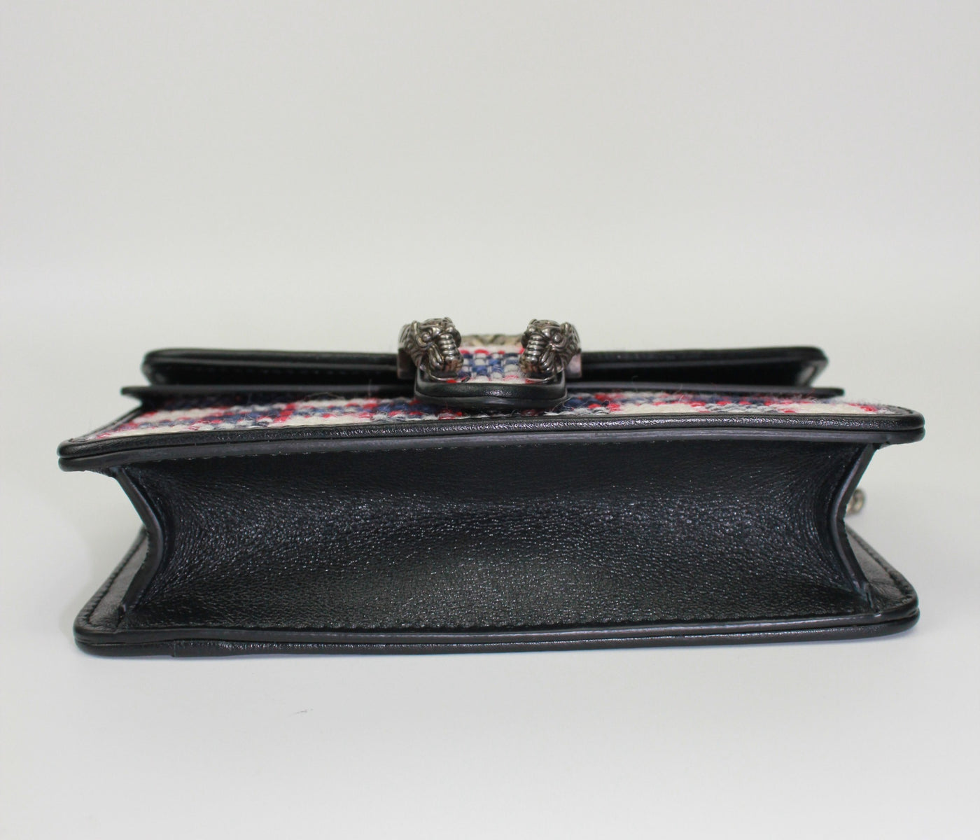 GUCCI Dyonisus extra mini tweed red, white, navy handbag