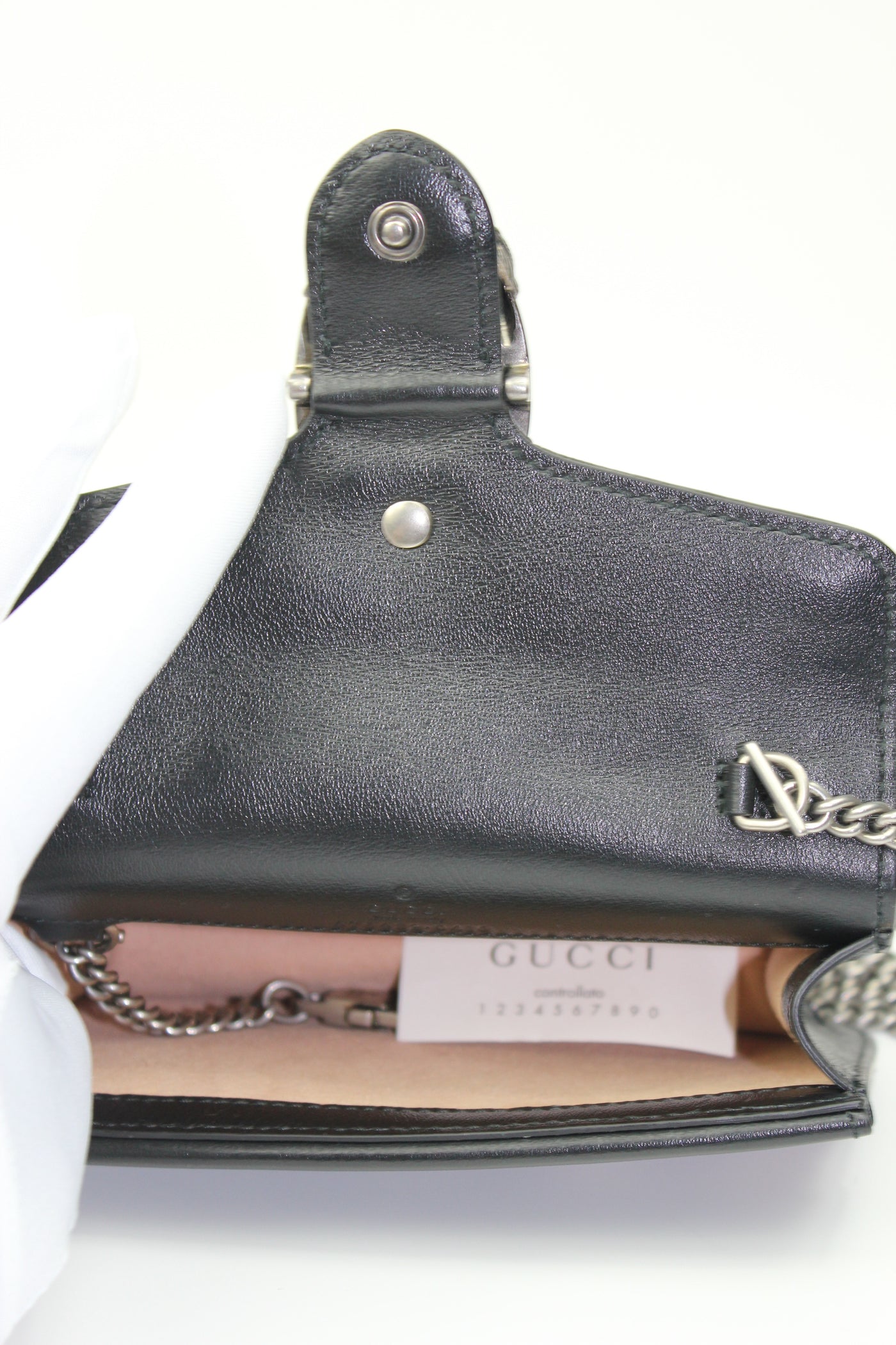 GUCCI Dyonisus extra mini tweed red, white, navy handbag